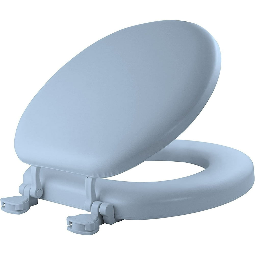 13ec 034 Soft Toilet Seat Easily Removes Round Padded With Wood Core