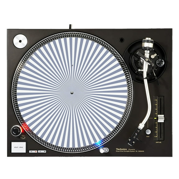 KuzmarK™ 12" DJ Turntable Slipmat - Spiral Sphere Spin