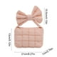 thumbnail image 3 of pstuiky Bolso bandolera de mujer con lazo plisado, bolso de hombro, color liso, 3 of 6