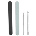 thumbnail image 3 of Cuticle Cutter Pusher Nail Files Nail Wipe Cotton Pads Nail Art Manicure Tools Set, 3 of 4