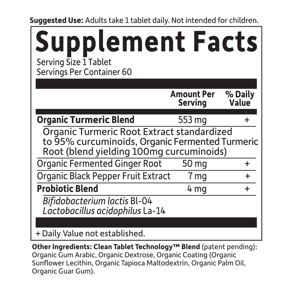 Garden of Life Organics Extra Strength Turmeric, 60 Vegan Tablets