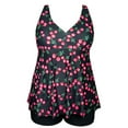 thumbnail image 1 of HAWEE Womens Plus Size Tankini Swimsuits with Shorts Two Piece Bathing Suit Floral Printed Swimwear, 1 of 4
