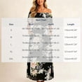 thumbnail image 3 of Stamzod Boho Dresses for Women Summer Short Sleeve Off Shoulder Ruffle Maxi Dress Floral Wedding Guest Dresses with Pocket Black-3 XL, 3 of 6