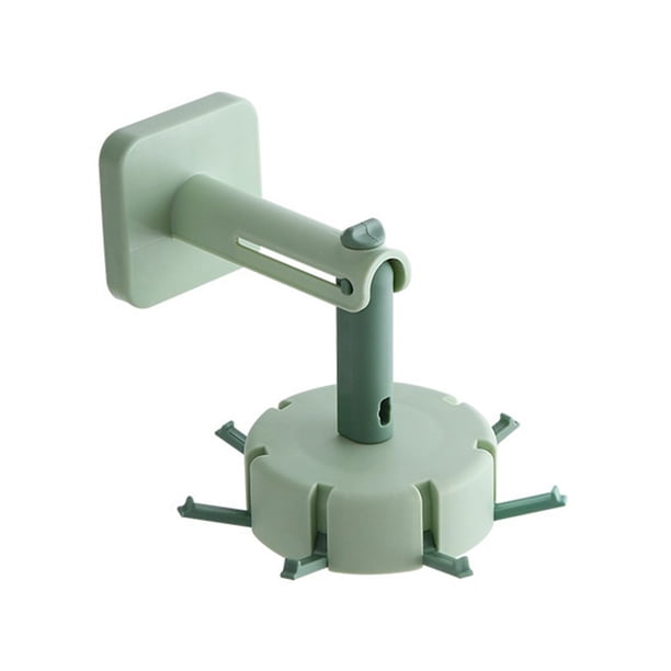 Colgadores de pared para puerta autoadhesivos fuertes giratorios de 360 °, ganchos de succión para carga pesada, toallero con ventosa Almacenamiento y organización del hogar Verde claro Billuyoard HA005633-02