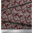 thumbnail image 2 of Soimoi Cotton Cambric Fabric Leaves & Floral Block Printed Fabric 1 Yard 42 Inch Wide, 2 of 3