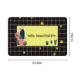 thumbnail image 2 of EGNMCR Diatomaceous Bath Rug, Super Absorbent Quick Dry, Rubber Backing Non Slip ,Washable Bathroom Floor Mats, Shower Rug For In Front Of Bathtub,Shower Room (16x24) Bathroom Rugs, 2 of 8