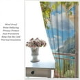 thumbnail image 5 of Sunlight Beach Curtains, Tropical Mountains Seas Landscape Blackout Drapes Summer Scape Window Treatments for Living Room Bedroom 84x84in, 5 of 5