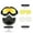 Golden 3LS Kit, variant on Motorcycle Dirt Bike ATV Goggles Mask Detachable Protect Padding Sunglasses Road Riding UV Motorbike Glasses
