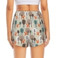 thumbnail image 3 of Picia Squirrels and Trees Pattern Women's 2 in 1 Athletic Running Shorts High Waisted Workout Casual Gym Sweat Shorts with Comfy Liner Zipper Pockets-X-Large, 3 of 9