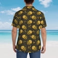 thumbnail image 6 of Daiia Cute Cartoon Bees Hawaiian Shirt for Men Gentle Cotton Regular Short Sleeve Casual-XX-Large, 6 of 9
