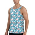 thumbnail image 2 of Gaeub Panda Flying in the Sky Men's Athletic Tank Top, Workout Sleeveless Shirts, Running Tank Tops for Gym, Running, Training - Medium, 2 of 9