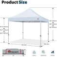 thumbnail image 2 of MASTERCANOPY 10 x 10ft Heavy-Duty Commercial Pop-up Canopy Tent, White, 2 of 7
