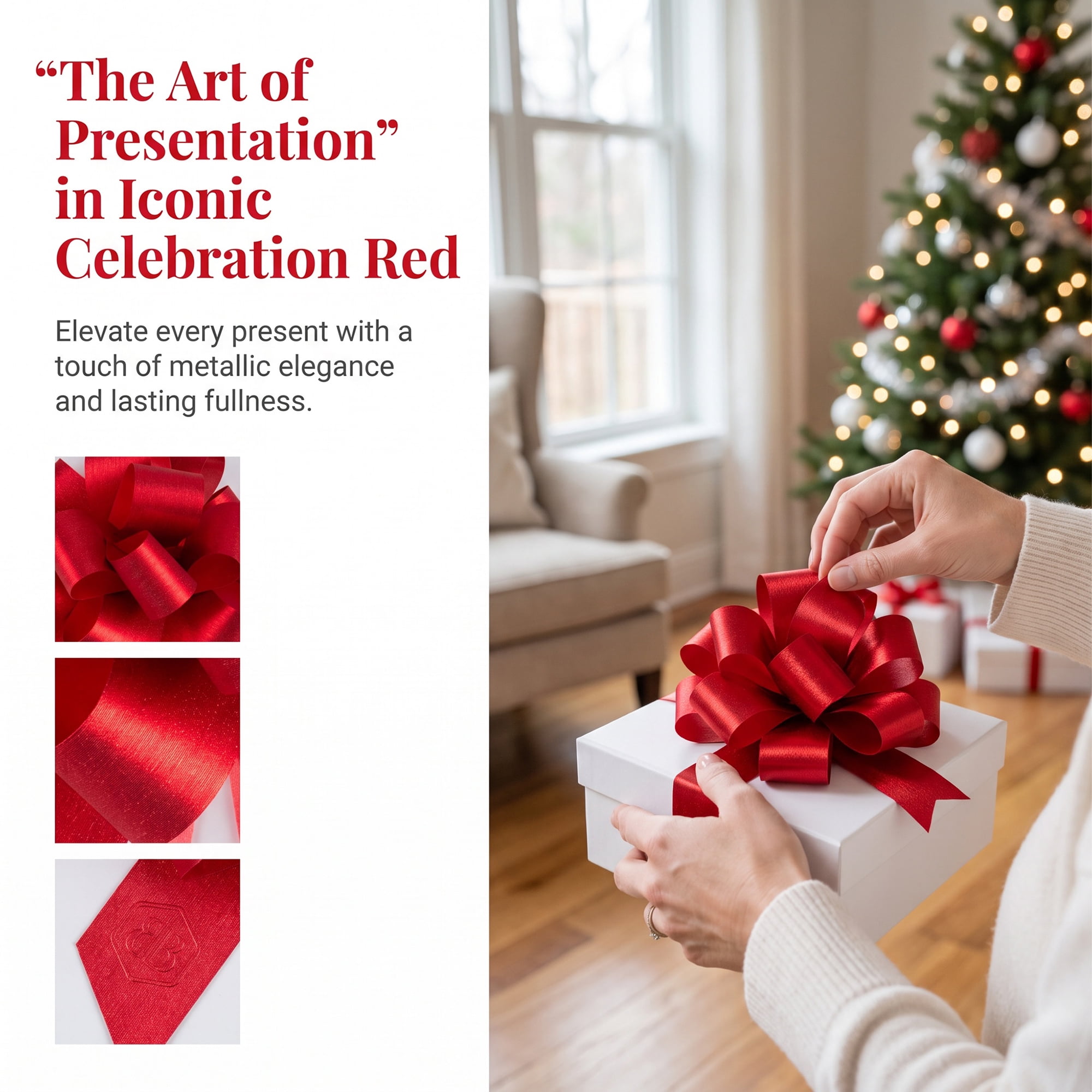 Unique Bargains Multi-Layered Star Bows for Decoration and Gift Wrapping Purposes Red