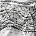 thumbnail image 5 of Ambesonne Tribal Valance Pack of 2, Prehistoric Aztec, 54"X18", Charcoal Grey White, 5 of 5