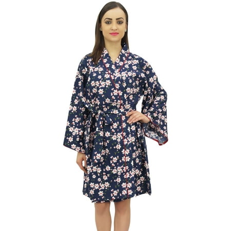 

Bimba Women s Full Sleeve Floral Printed Bridesmaid Kimono Robe With Belt - 24