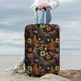 thumbnail image 7 of Disketp Sunflower Rooster Elastic Travel Luggage Cover Travel Suitcase Protective Cover For Trunk Case Apply To 18''-32'' Suitcase Cover-Large, 7 of 7