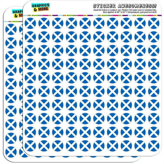 Scotland National Country Flag 200 1/2" (0.5") Planner Calendar Scrapbooking Crafting Stickers
