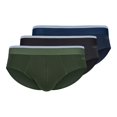 thumbnail image 1 of SKINY Slip de hombre. 3-pack - Brasil calzoncillos algodón multipack, ropa interior, algodón stretch Negro/Azul/Verde M (Medium), 1 of 7