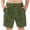 0-Army Green351, variant on Lullu Boys Cotton Linen Shorts Casual Solid Color Breathable Shorts, Sizes 4-13