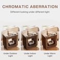 thumbnail image 6 of 24" Square End Table 2-Tier Wooden Sofa Side Table Storage Shelf Rustic Farmhouse Style Rustic Brown For Living Room Bedroom Small Spaces, 6 of 7