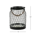 Better Homes & Gardens Metal Candle Holder Lantern with Rope, Bronze