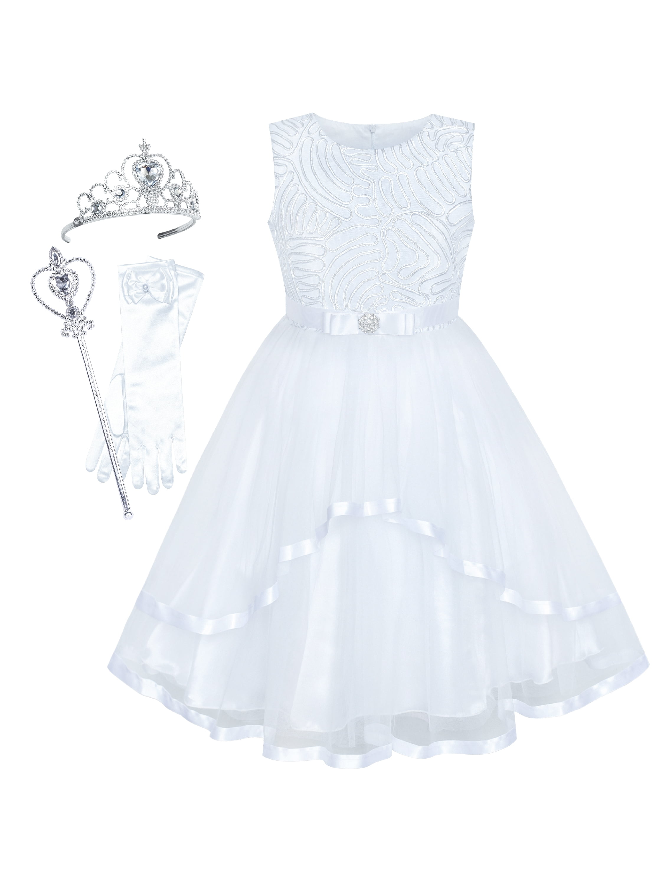 walmart girls white dresses