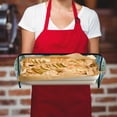 thumbnail image 5 of Yayeee Double Oven Mitt Kitchen Heat Resistant Baking 35" x7" Quilted Glove, Blue Mountain, 5 of 6