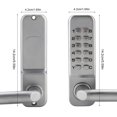 thumbnail image 4 of Serrure de Porte Codée de Sécurité, Serrure à Clavier Numérique, Serrure à Code Mécanique, pour, 4 of 8