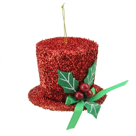 4 quot dazzling red mini carolers top hat with holly berries 4 quot dazzling red mini carolers top hat with holly berries