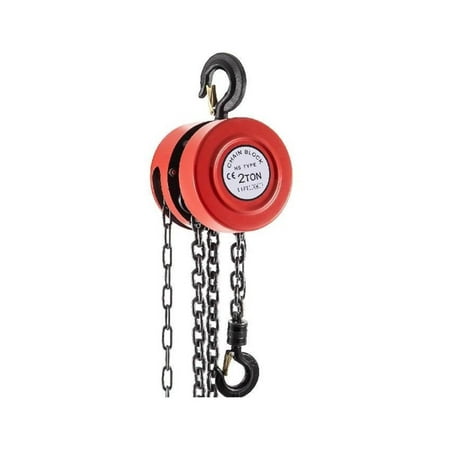 

Chain Hoist Chain Block 1/2Ton (2200/4400/6600 LBS) Capacity 8/15 Feet Lifting Height Steel Construction Red Yellow
