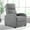 Gray, variant on SUMELL Recliner Sofa Lounge Chair with 160-Degree Angle for Living Room, 275lb Capacity, Black