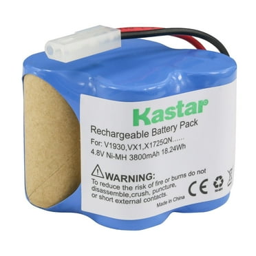 Kastar V1930 Battery (1 Pack), Ni-MH 4.8V 3800mAh, Replacement for Euro Pro Shark X1725QN, V1700Z, VX1, VAC-V1930, V1930, X8905 Cordless Sweeper Vacuum Cleaner