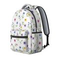thumbnail image 2 of Pioneer Flower Floral Print Pattern Backpack for School, Cute School Bag with Adjustable Shoulder Straps and Padded Back, 15.3"x11"x7.1", 2 of 5