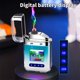 thumbnail image 4 of Creatives Personality Transparent Cool Double Arcs Gradient Colour Lighter Outdoor Windproof Lighter, 4 of 6