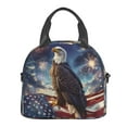 thumbnail image 2 of Goofa Night Sky Bald Eagle Pattern Lunch Bag ,Insulated Lunch Box, Small Leakproof Cooler Food Lunch Containers Reusable High Capacity Lunch Tote Bags, 2 of 8