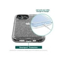 thumbnail image 2 of onn. Rugged Phone Case for iPhone 13 Pro Max / 12 Pro Max – Silver Glitter/Clear, 2 of 6