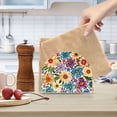 thumbnail image 6 of Colorful Floral Print Flowers Napkin Holder for Table Clear Napkin Stand Paper Holder Acrylic Organizer Dispenser Napkins for Dinner Kitchen Restaurant Room, 6 of 8