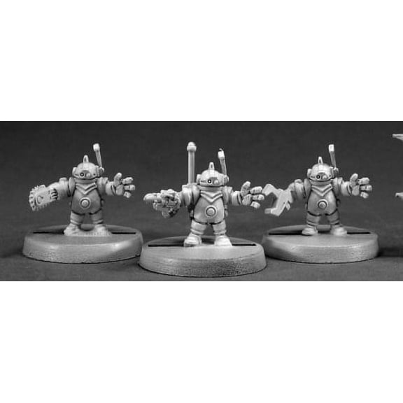 Reaper Miniatures Tool Bots (3) #50015 Chronoscope Metal D&D RPG Mini Figure