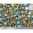 thumbnail image 2 of Soimoi Rayon Fabric Floral,Bird & Animal Cartoon Print Fabric by Yard 56 Inch Wide, 2 of 3