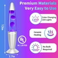 thumbnail image 3 of Dalavalampa 7 Color Changing LED Liquid Motion Lamp,13-inch Night Lamp for Kids Adults,Christmas Gifts for Boys Girls, 3 of 8