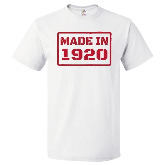 106th Birthday Gift For 106 Year Old Made In 1920 T Shirt