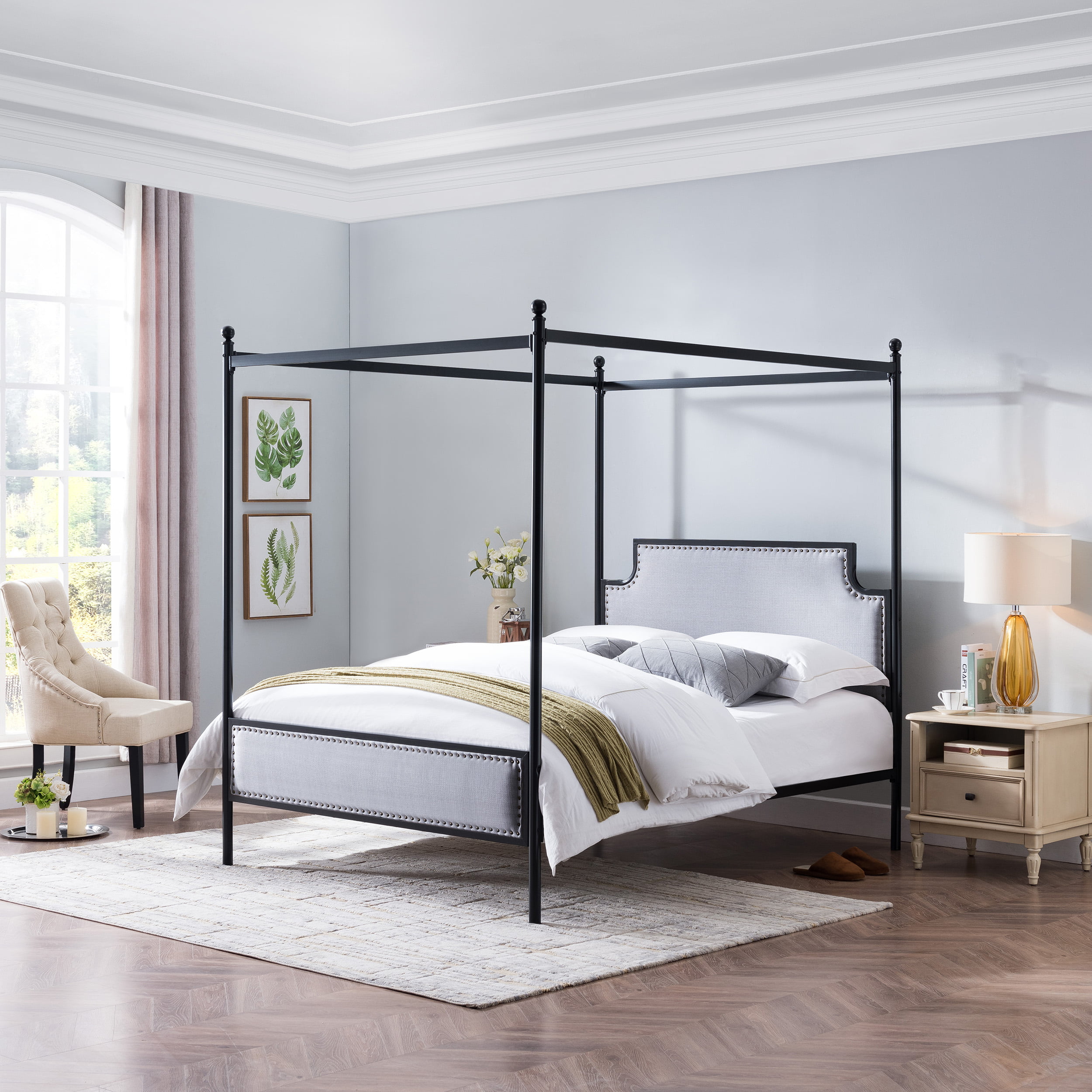 Iron Canopy Bed