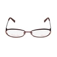 thumbnail image 3 of NEW THALIA ENCANTO WOMENS/LADIES DESIGNER FULL-RIM BORDEAUX / BRONZE STAINLESS STEEL TWO-TONE SLEEK FRAME DEMO LENSES 49-16-130 SPRING HINGES EYEGLASSES/SPECTACLES, 3 of 8