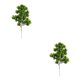 thumbnail image 1 of sweethay Rama de árbol de pino artificial, de simulación, rama de hojas, decoración de plantas falsas para el hogar y la oficina verde claro 2piezas, 1 of 6