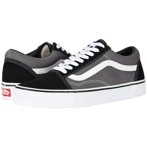 Vans Men's Old Skool Sneaker, Black/Pewter, Size 6.5