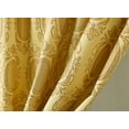 thumbnail image 3 of Kenyon Damask Textured Jacquard 54 x 84 in. Single Rod Pocket Curtain Panel w/Attached 18 in. Valance, 3 of 7