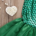 thumbnail image 5 of La Queue de Sirène Princesse Ariel Robe Cosplay Costume Enfants pour Fille Robe Verte Chic, 5 of 5