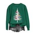thumbnail image 5 of Yertdoel Christmas Sweatshirts for Women Fashion Print Round Neck Loose Pullover Top Fall Winter Holiday Comfy Casual Shirts, 5 of 7