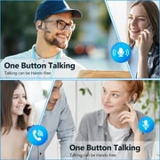 New Bee Bluetooth Headset V5.2 with 500mAh Charging Case,12H Talk Time,ENC Dual-Mic Noise Cancellation,Adjustable Fit,Dual-Device Connection,2 Charging Ways,Multi-System Compatible (PC/Phone/Driver)