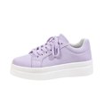 thumbnail image 3 of LTTVQM Tennis Sneakers for Women Lace-Up Chunky Platform Dressy Non-Slip Fashion Sneakers Casual Outdoor Breathable Athletic Walking Shoes Purple 43(US-10), 3 of 4